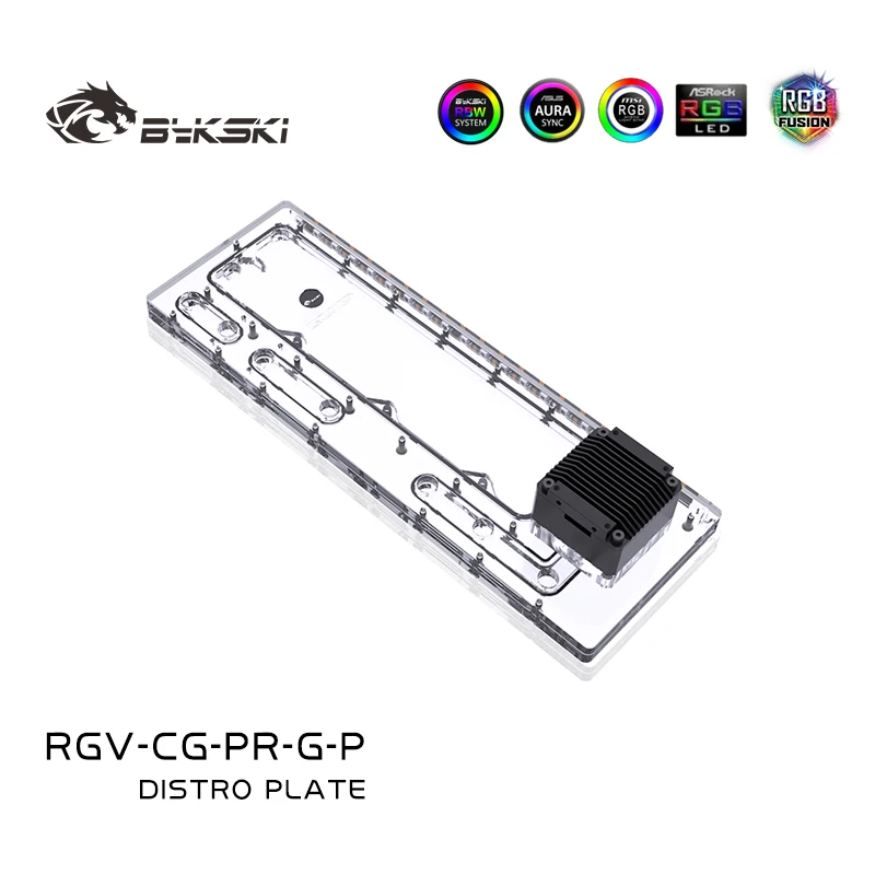 BYKSKI RGV-CG-PR-G-P Acryl tan - Distro Plate Ddc Pump Combo recensie en prijs